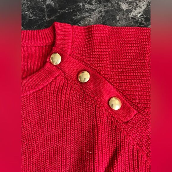 J Crew Women's Plus Size Cotton Sweater 3 Button Raglan Crewneck 2X - Picture 6 of 8